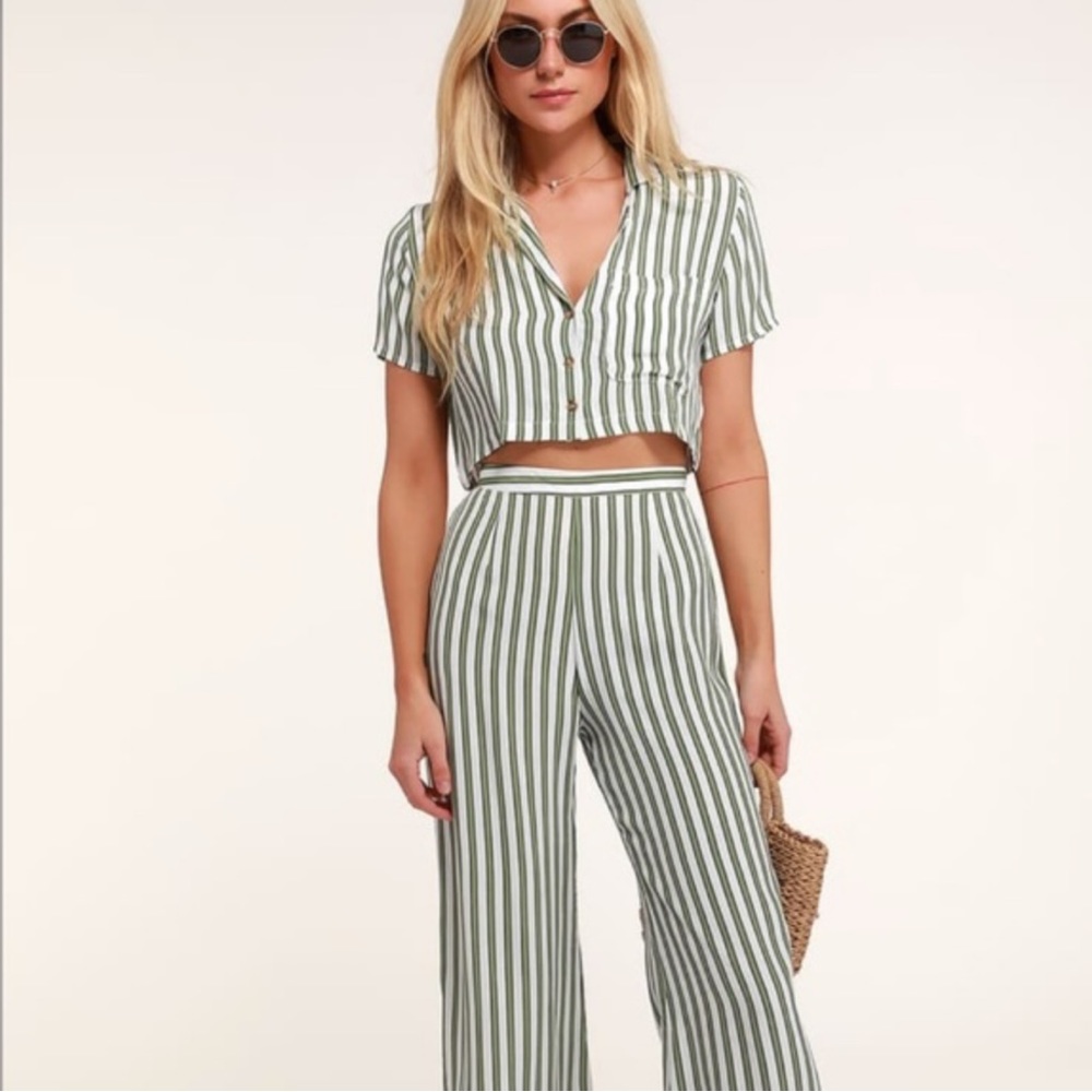 Faithfull the brand uma top and pant set